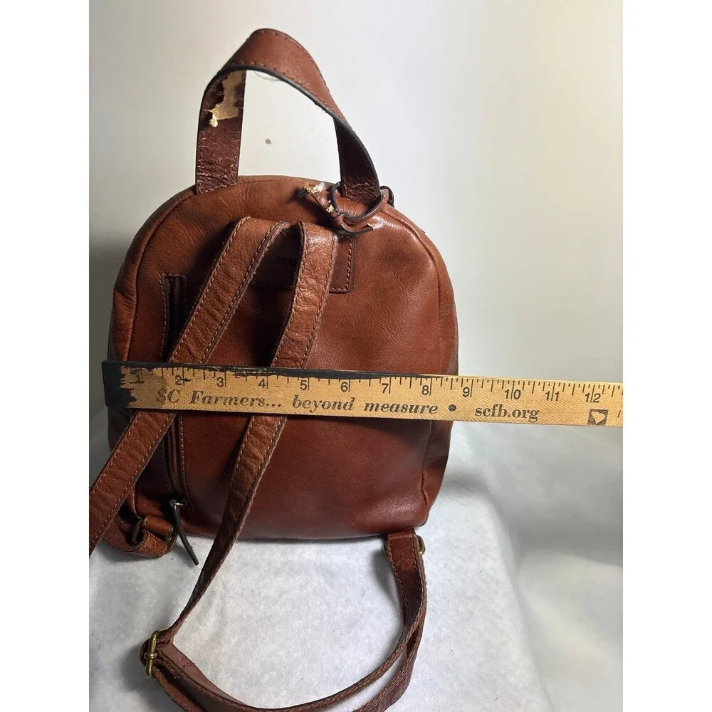 Fossil Backpack purse genuine cowhide leather